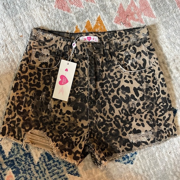 NWT Buddylove Peyton Shorts Cheetah 29 - Picture 2 of 4